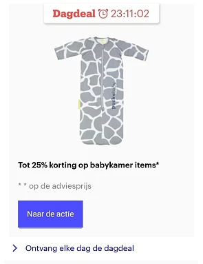 Bol.com dagdeal korting op babykamer items* o...