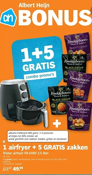 Albert Heijn vanaf maandag 5 gratis zakken kw...