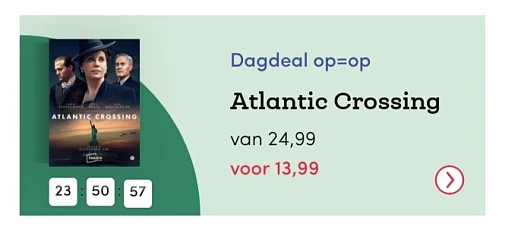Bookspot.be dagdeal Atlantic Crossing nu €13,...