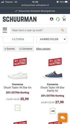 Mooie extra korting op schuurman-schoenen.nl...
