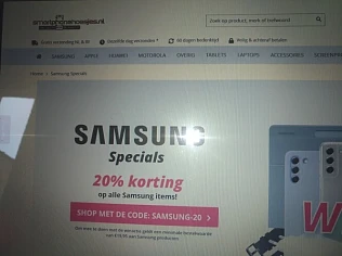-20% op alle items v Samsung