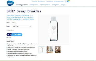 Bij brita krijg je nu een gratis glazen drink...