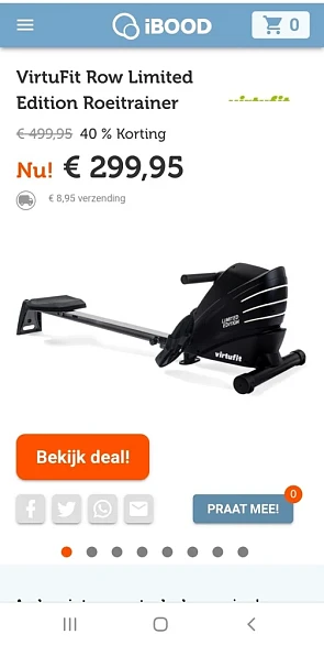 Ibood.com dagdeal virtufit row limited editio...