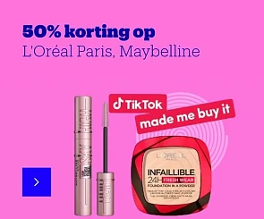 50% korting op L'Oreal Paris, Garnier en Mayb...