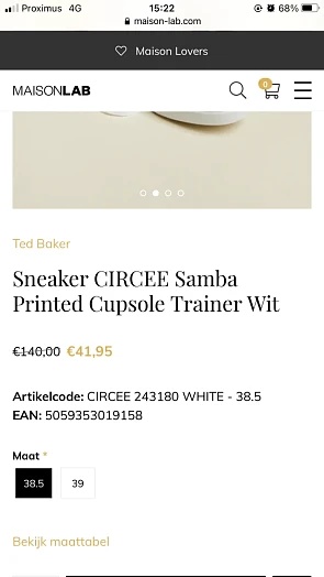 Maison lab hoge kortingen op verschillende mo...