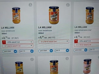Collect&go la William saus goedkoper vanaf 2...