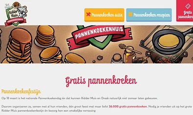 Ridder Muis pannenkoeken. Schenk iemand (of j...
