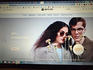 -20% op alle brillen, zonnebrillen, contactle...