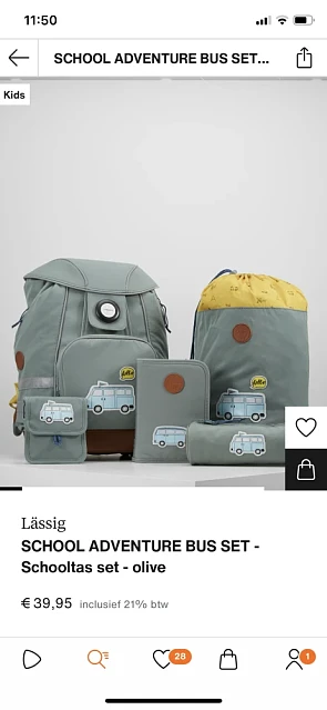 Zalando: Schooltas set van Lässig. Nu voor 39...