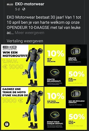 Eko motor kleding in Kontich: Prijzen die ik...