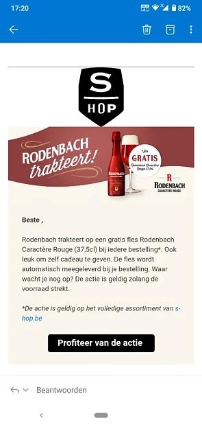 Site gecontroleerd en goed. Bij s-hop krijg...
