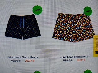 happysocks.com -40% op geselecteerde shorts