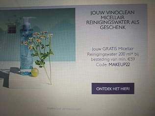 Gratis micellair reinigingswater 200ml v Cau...
