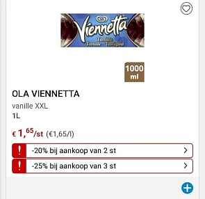 Collect&go ola viennetta vanille XXL rode pri...