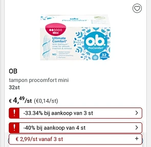Collect&go ob goedkoper vanaf 3 stuks en vana...
