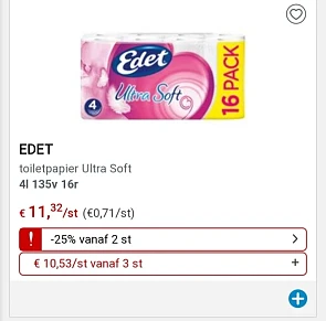 Collect&go edet toiletpapier goedkoper vanaf...