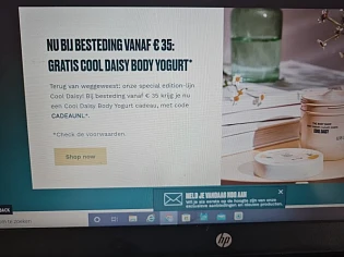 Bij thebodyshop.com gratis cool daisy body yo...