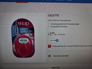 Collect and go gilette vzrvangmesjes en appar...