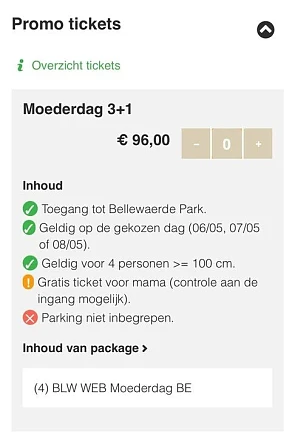 Op 6, 7 of 8 mei naar Bellewaerde Park of Bel...