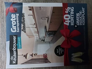 de keukenbouwer 40% korting + gratis inductie...