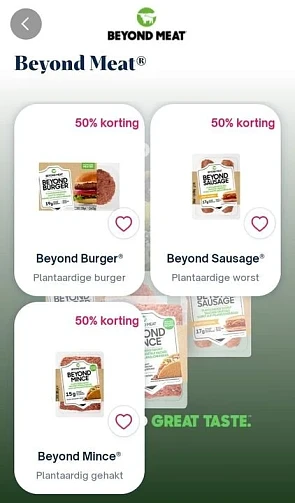 Veggie lovers? 🌱 -50% op Beyond meat met Sho...