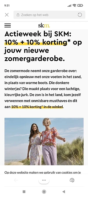 Actieweek bij skm: Ontvang 10% directe kortin...