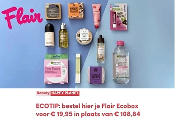 Ecobox van Flair (twv 108,84€) voor 19,95€ 🤩...