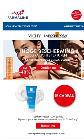 Farmaline lipikar wasgel cadeau bav een zonn...