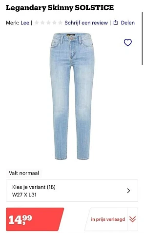 LEE jeans bij bol dan super prijs gescoord 🥳...