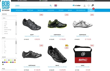 Bij bobshop is er tot 40% korting op een sele...