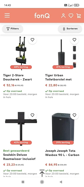 Bij fonq is er tot 51% korting op een selecti...