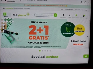 multipharma.be mix & match 2+1 gratis * op on...