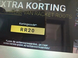 Tot -50% op tenniskleding v Racket Roots