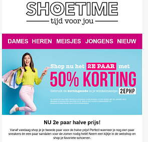 Bij aankoop van 2 artikelen krijg je 50% kort...