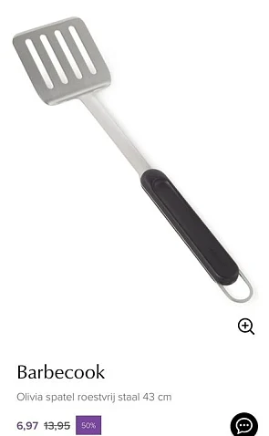 Barbecook Olivia spatel roestvrij staal 43 cm...