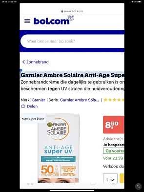 Garnier Ambre Solaire Anti-Age Super UV -bol...