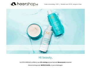 20% korting op alle Moroccanoil producten