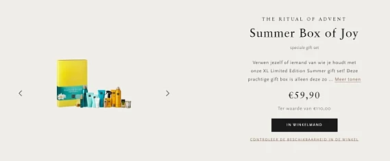 Rituals Summer Box of Joy t.w.v. €110 voor €5...