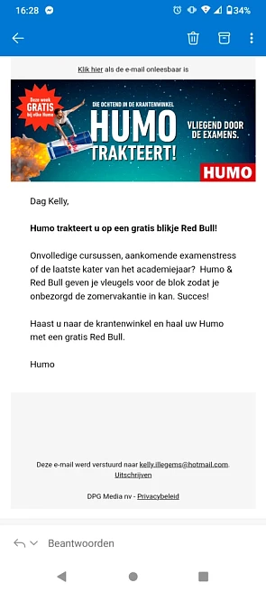 Deze week bij humo: Gratis Redbull bij aankoo...