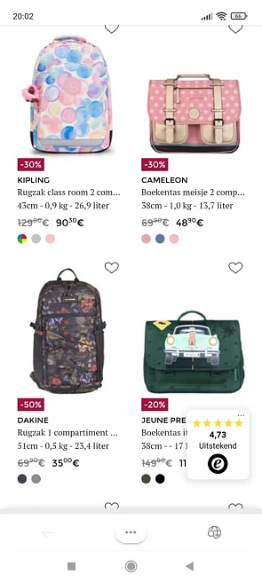 Bij edisac zijn er kortingen tot -40% op tal...