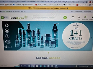 Bij multipharma 1+1 op Nuxe bio