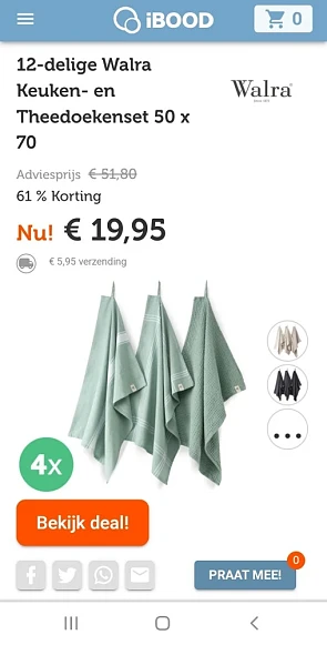 ibood.com enkel vandaag 12-delige walra keuke...