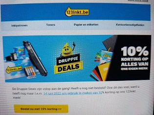 123inkt.be 10% korting op alles van ons eigen...