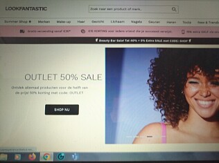 -50% op producten in de outlet (verschillende...