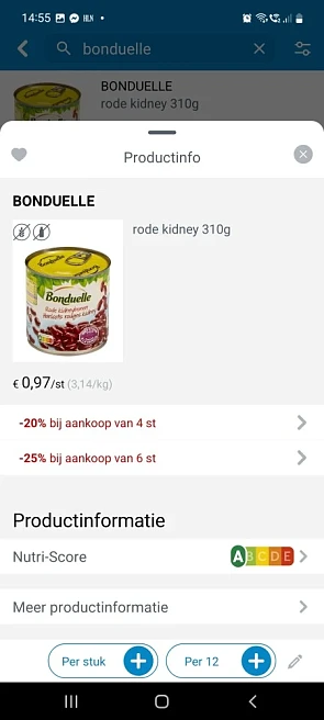 Collect and go bonduelle rode kidney 310g 0,9...