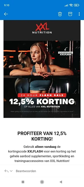 12,5% korting op het gehele aanbod supplement...