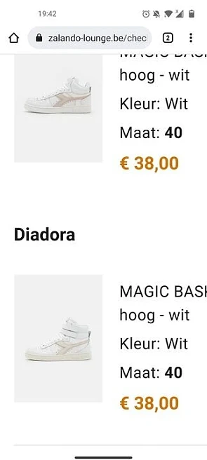 Diadora hoge sneakers gekocht voor 41.90€ (in...
