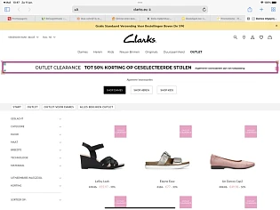 Clarks - 50 % op geselecteerde items - https:...