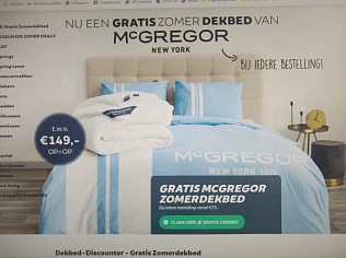 Gratis zomerdekbed v McGregor twv 149€ bij aa...