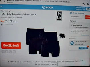 ibood.com enkel vandaag 4x Ten Cate cotton st...